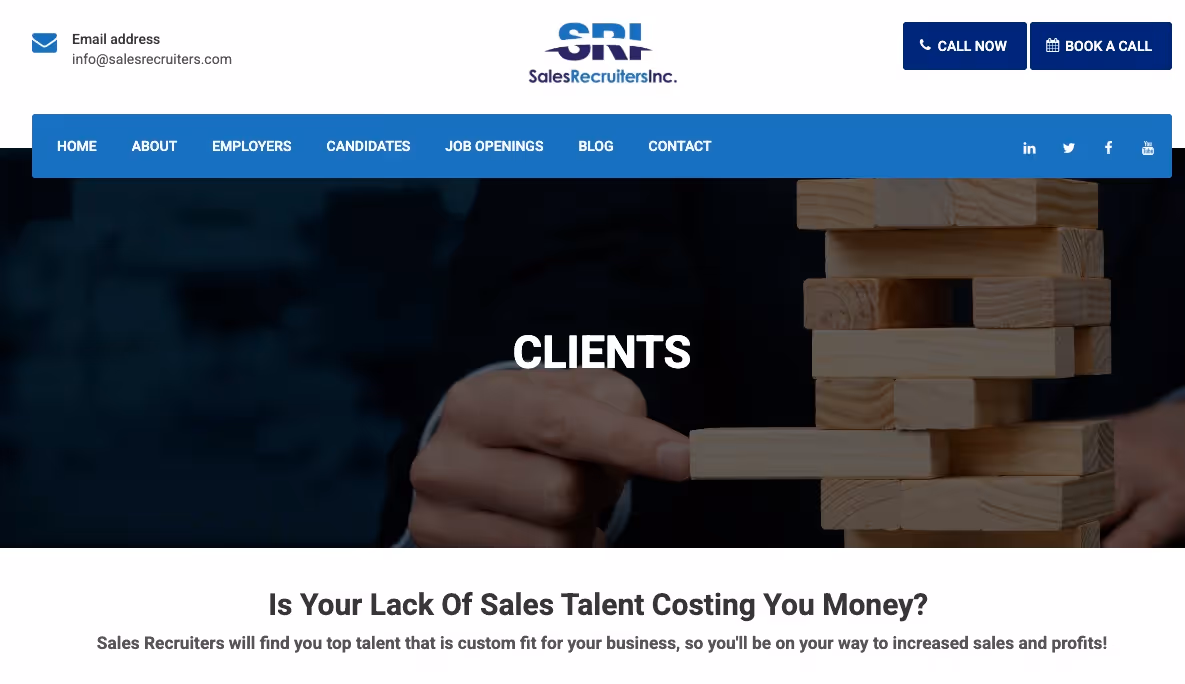 Sales Recruiters's page.