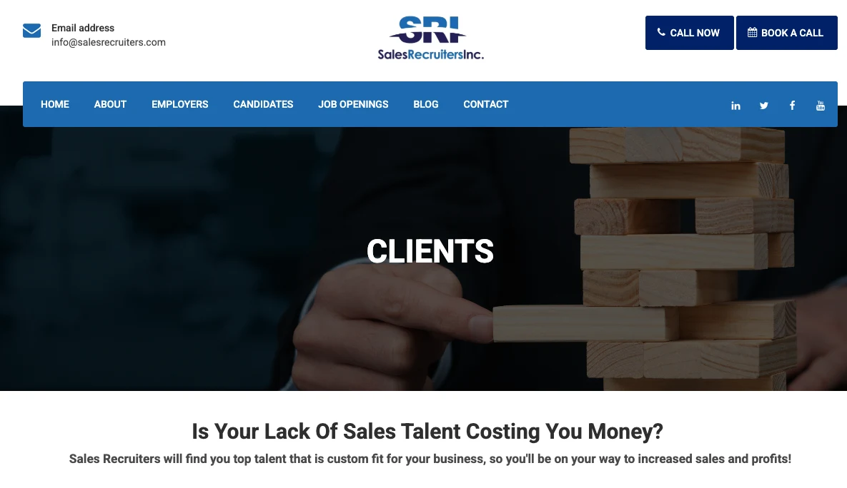 Sales Recruiters's page.