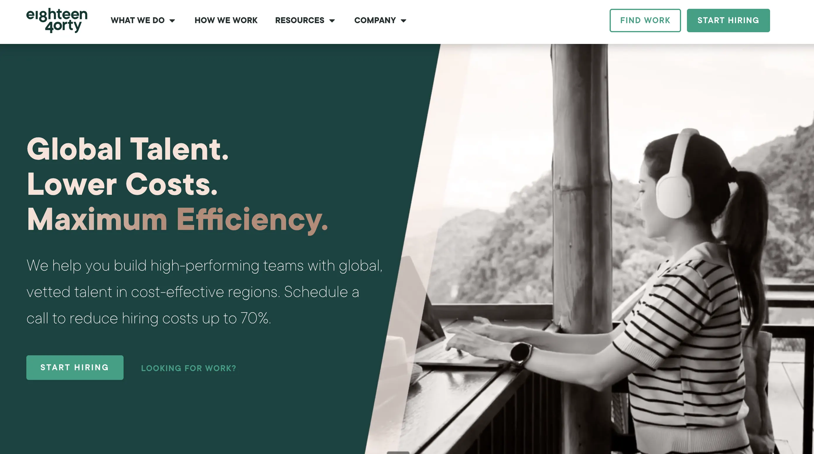 1840 & Company's home page.