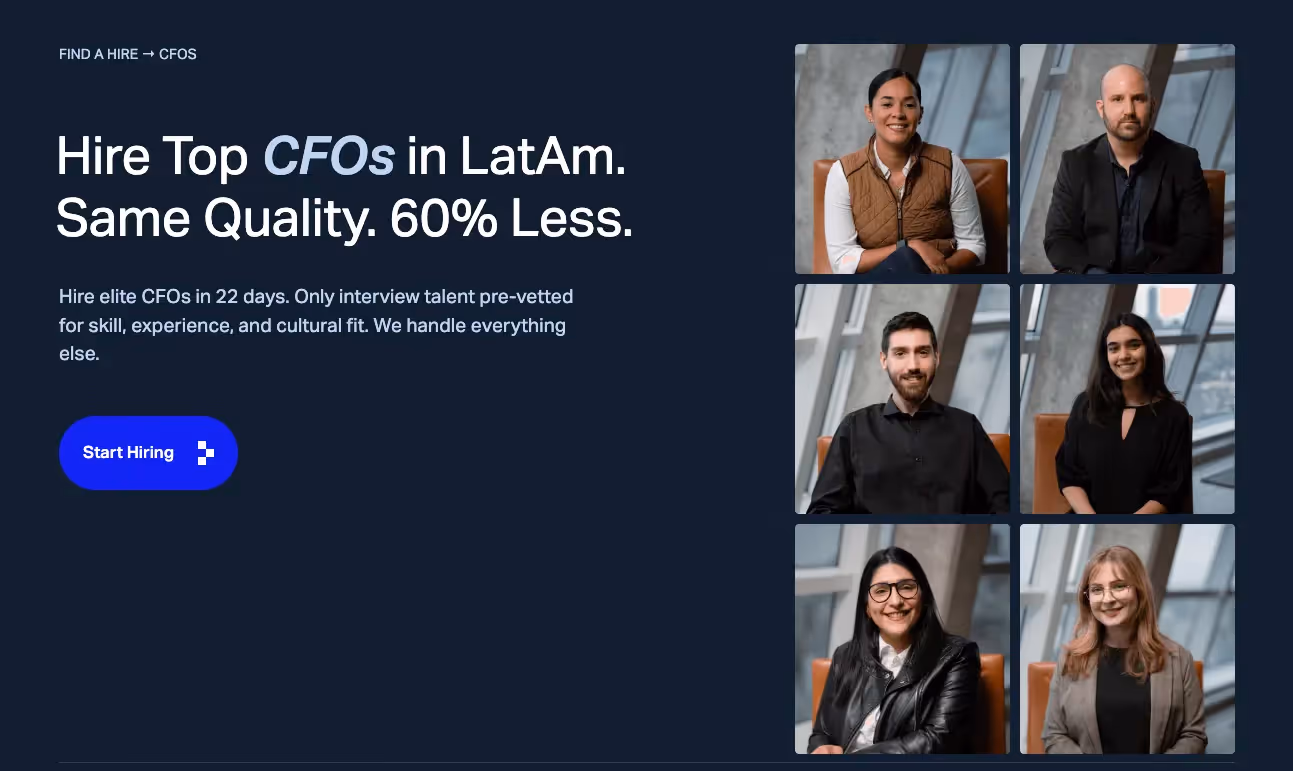 Near's hire CFOs page.