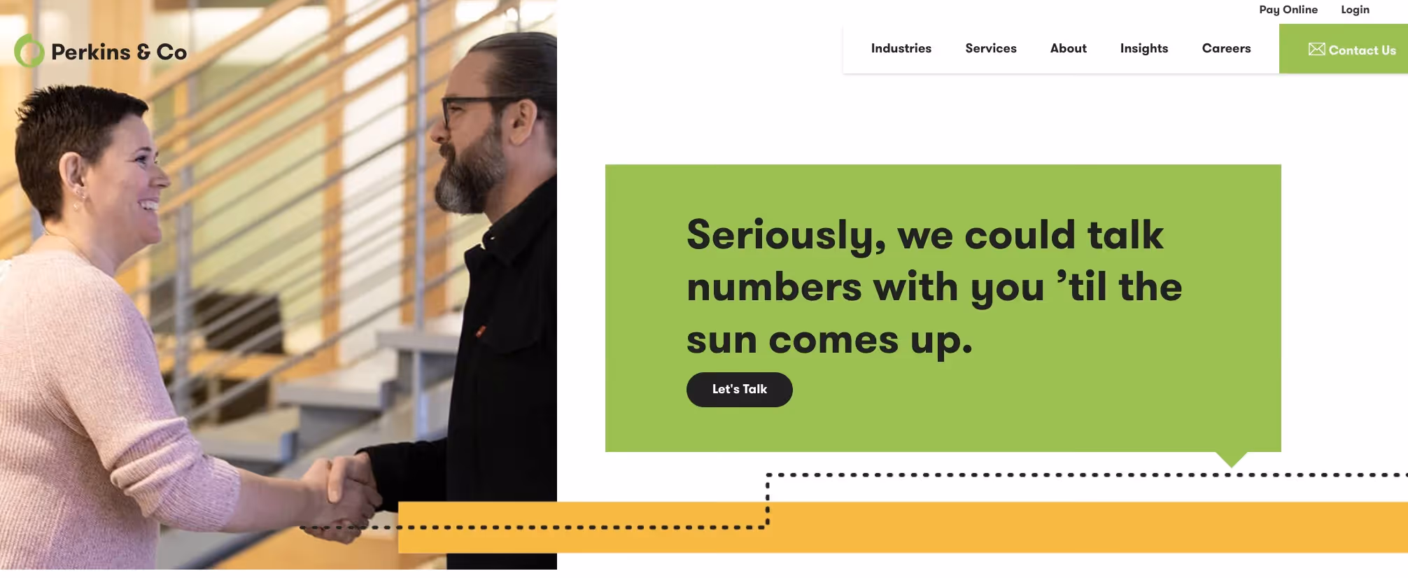 Perkins Accounting's home page.