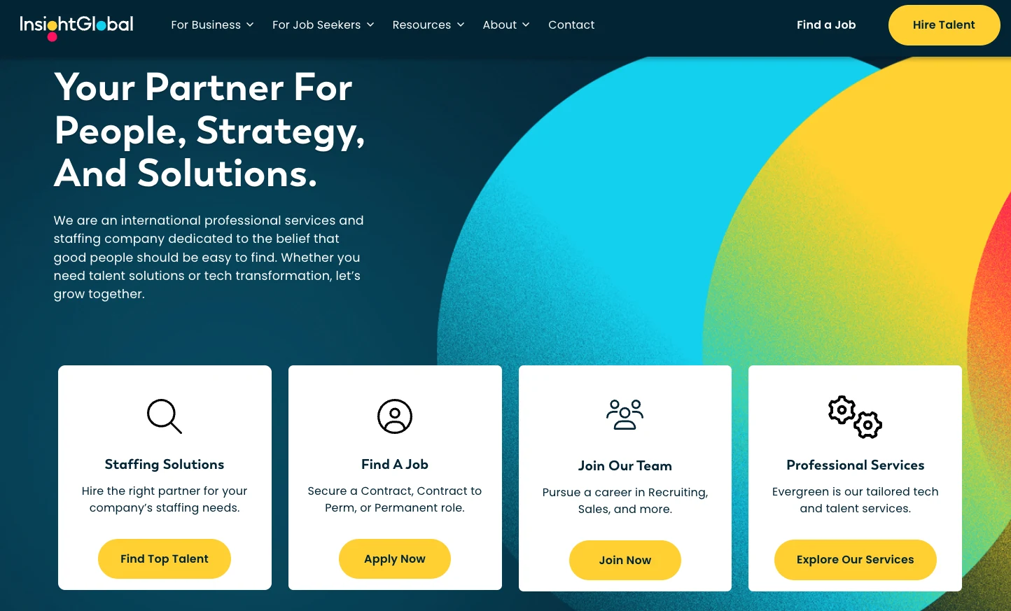 Insight Global's home page.