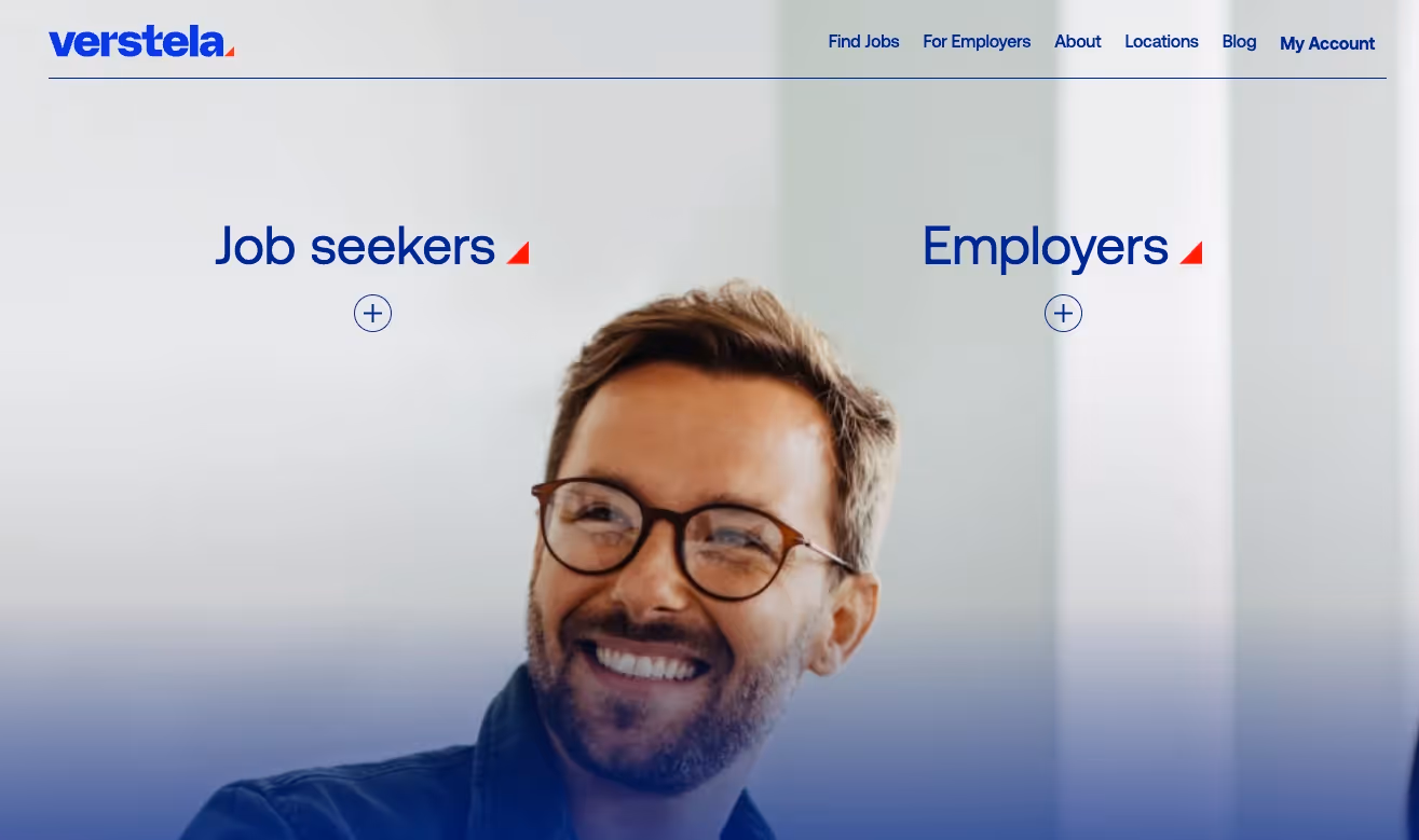 Verstela's home page.