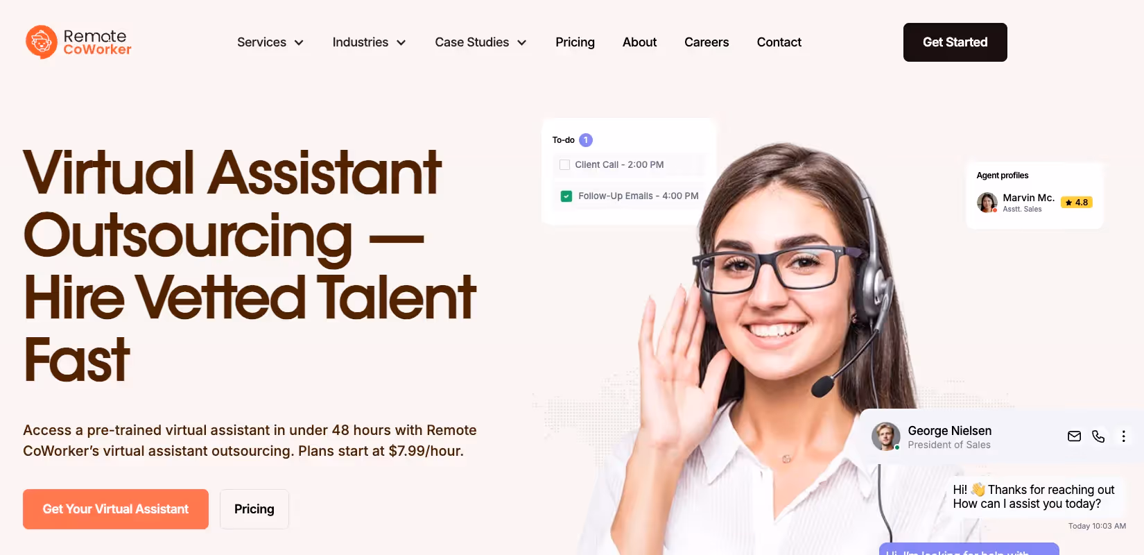 Remote CoWorker's home page.