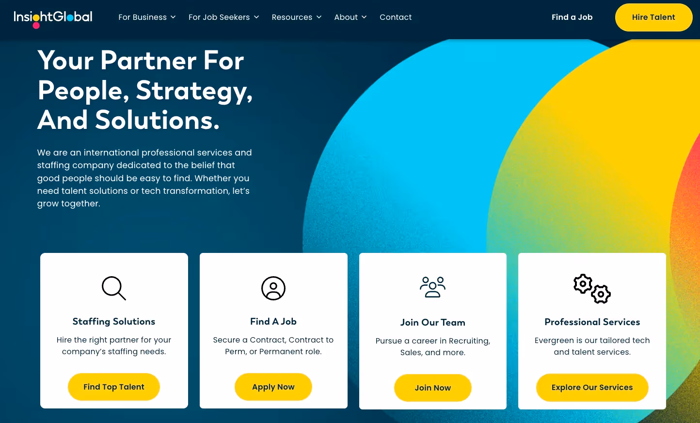 Insight Global's home page.