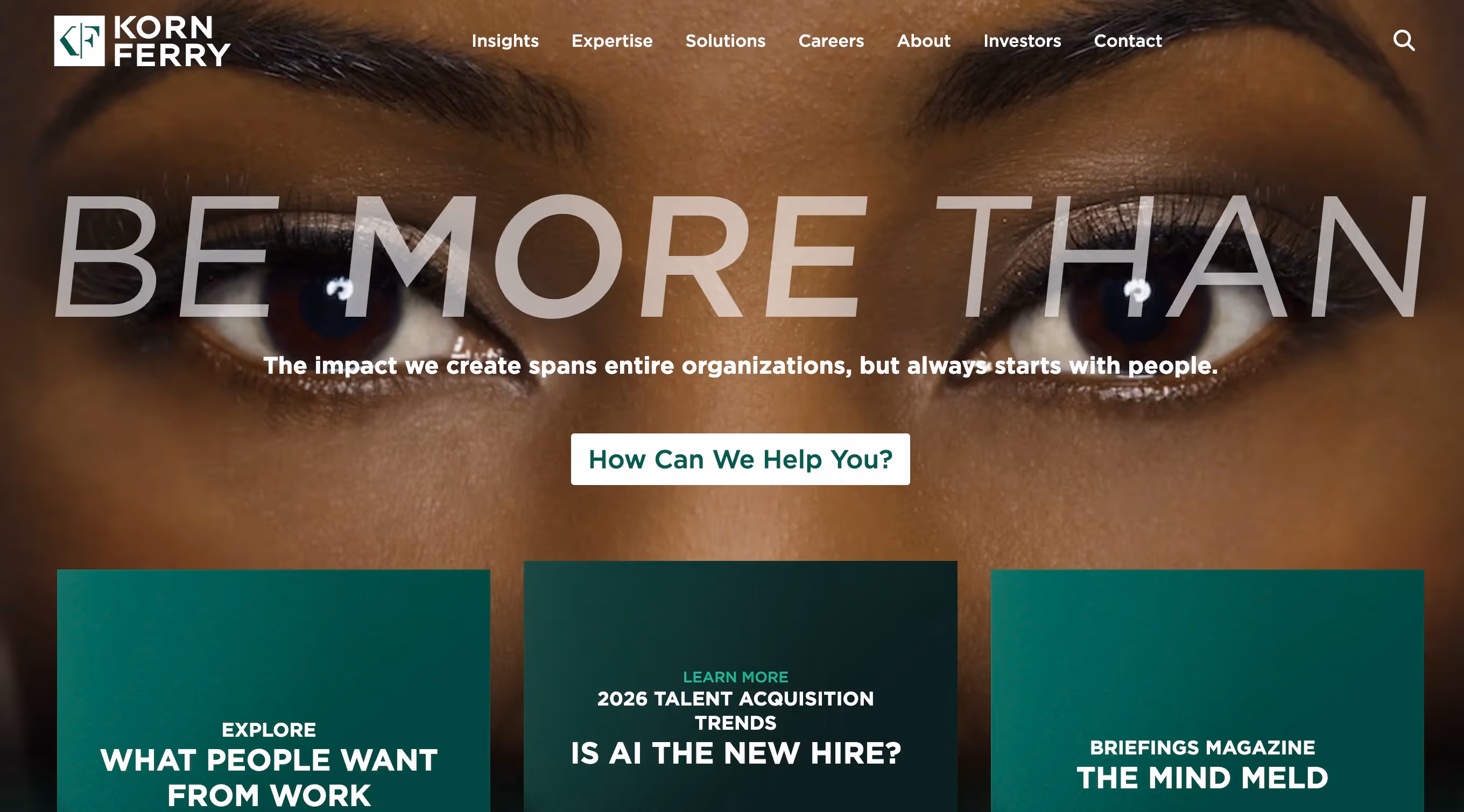 Korn Ferry's home page.