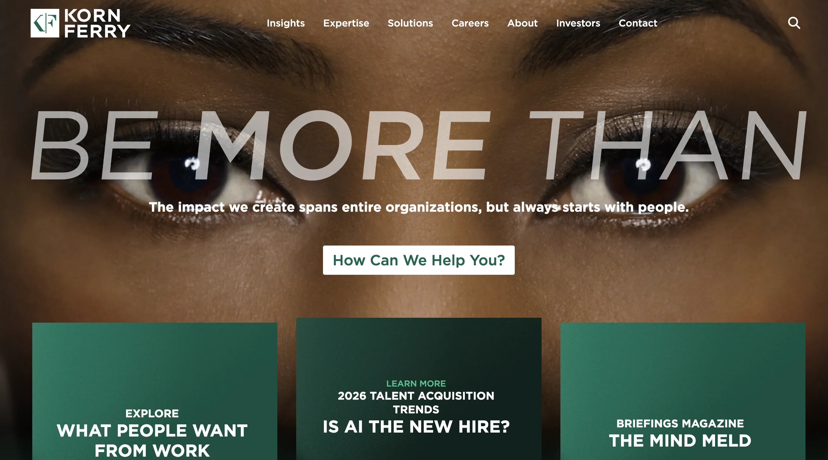 Korn Ferry's home page.