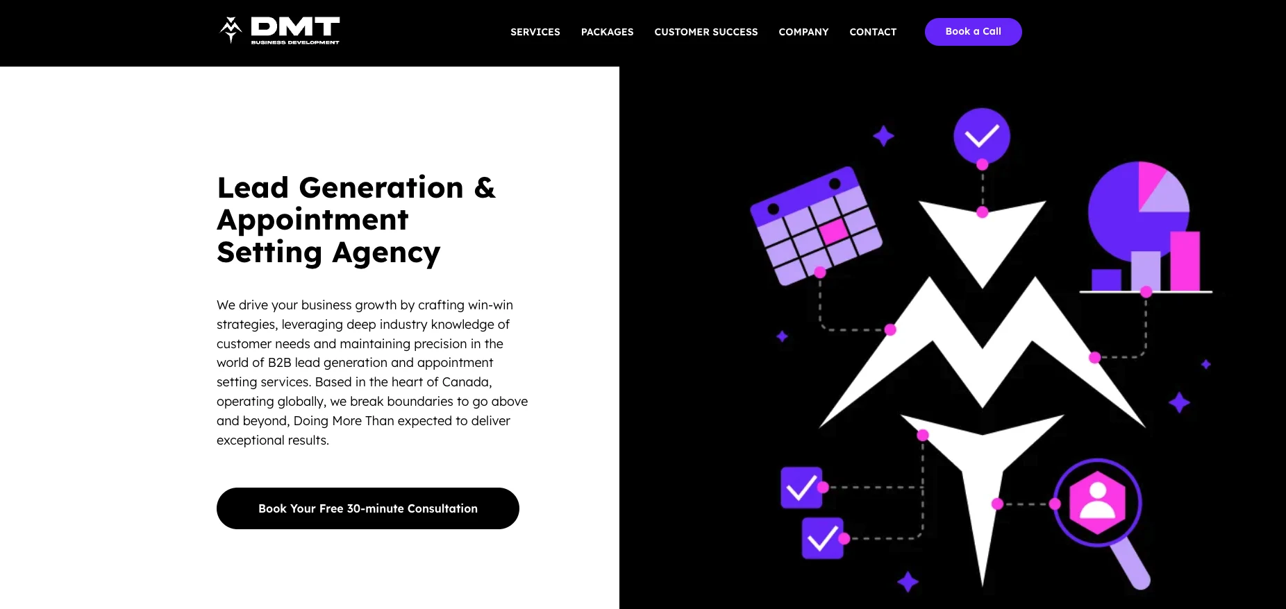DMT Business Development's home page.