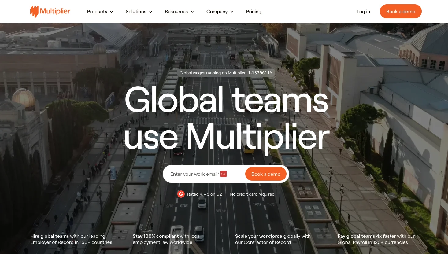 Multiplier's home page.