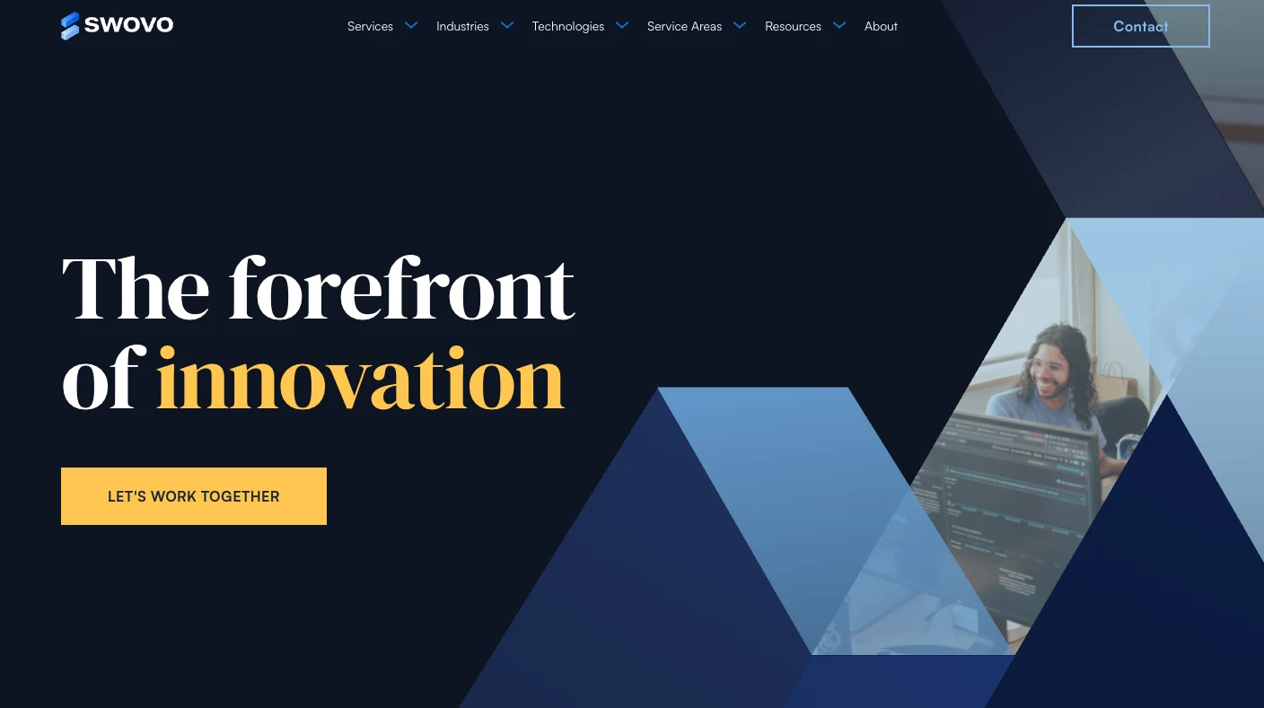 Swovo's home page.