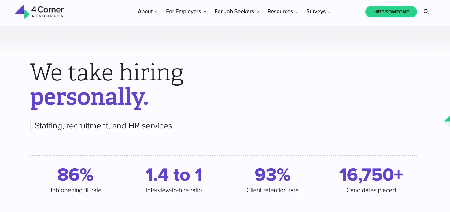 4 Corner Resources' home page.