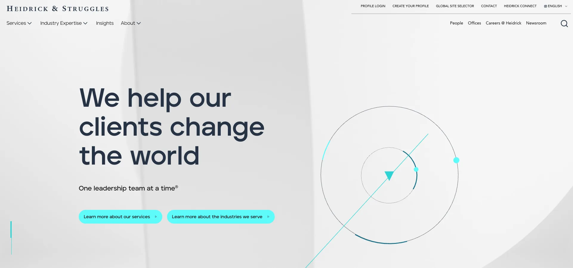 Heidrick & Struggles's home page.