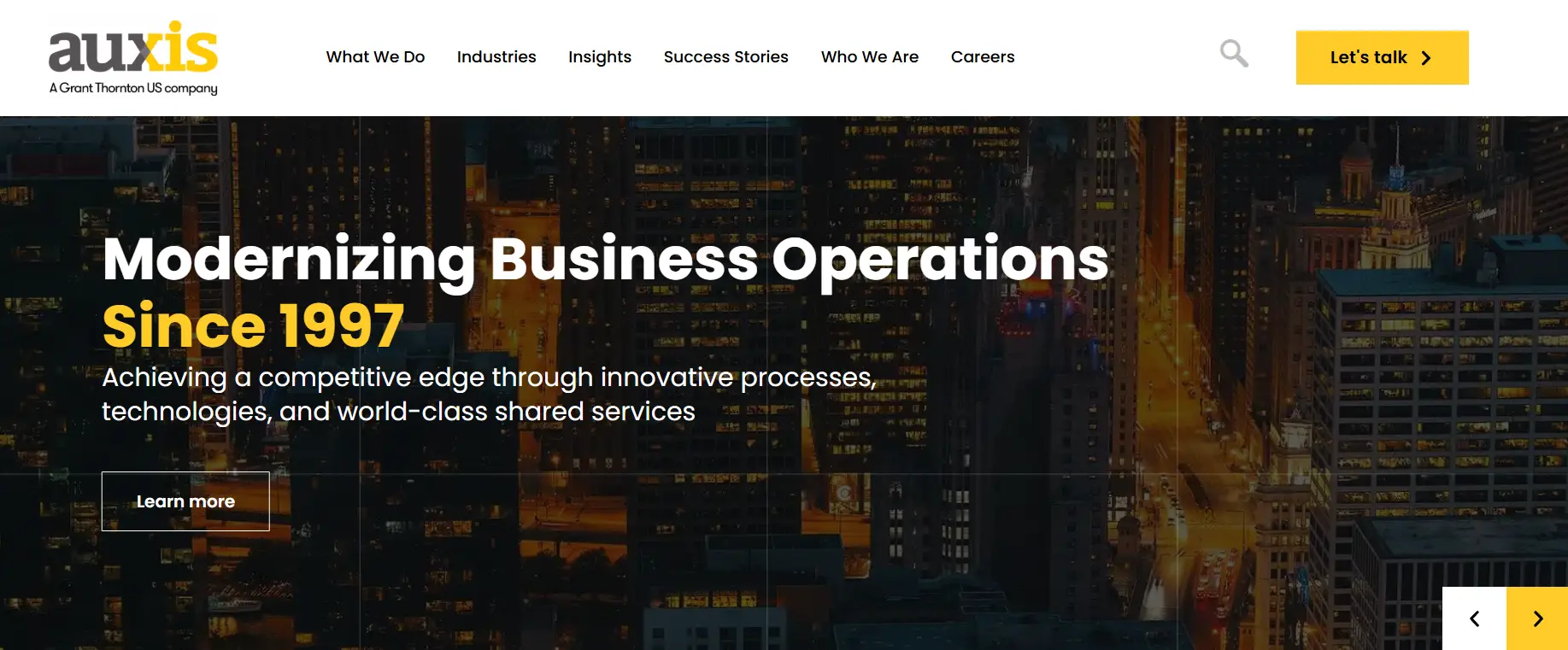 Auxis homepage