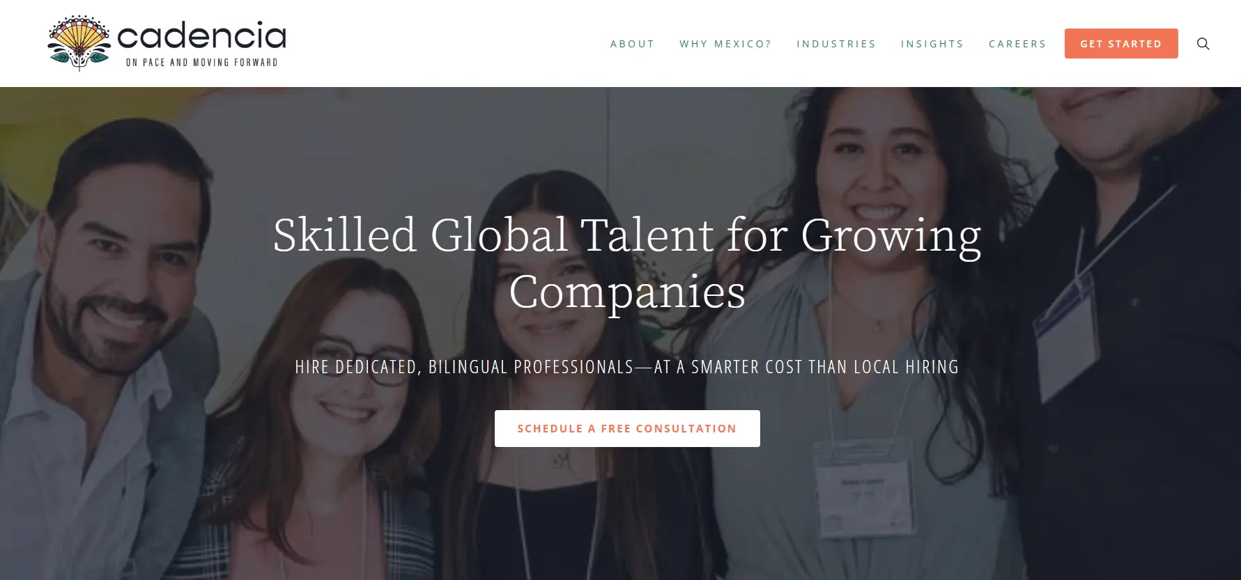 Cadencia homepage