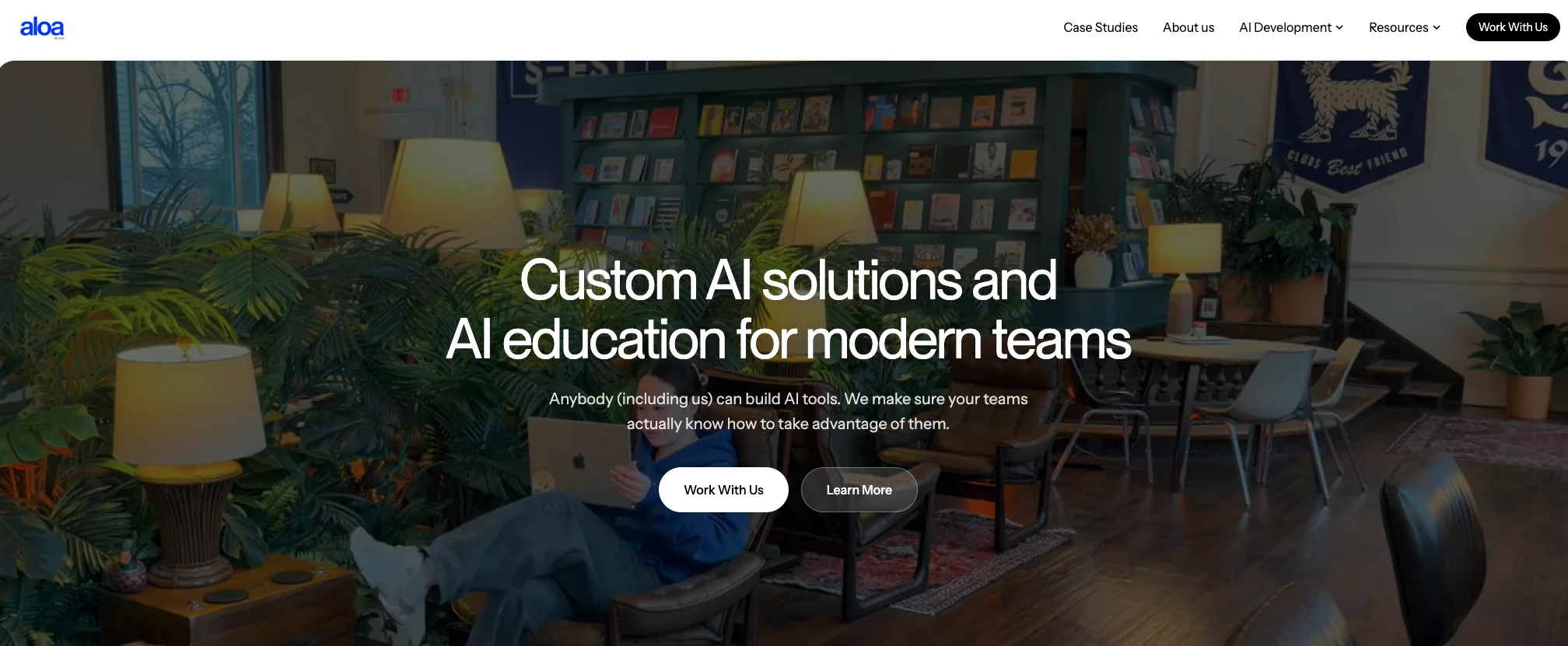 Aloa's home page.