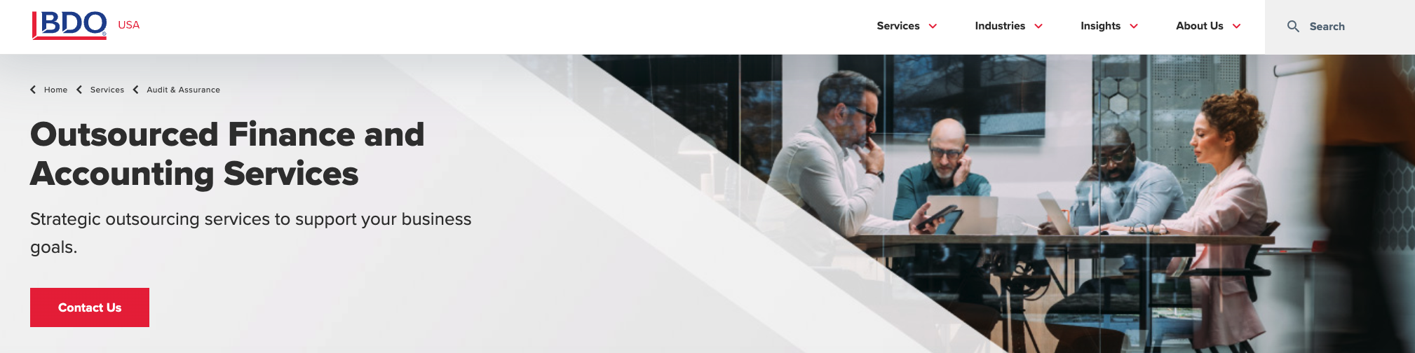 BDO accounts receivable outsourcing services page