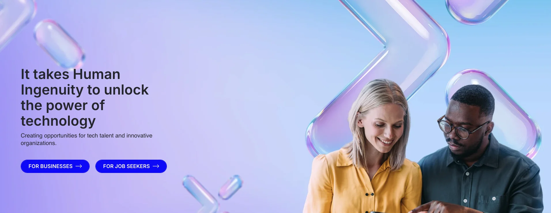 Experis' home page.