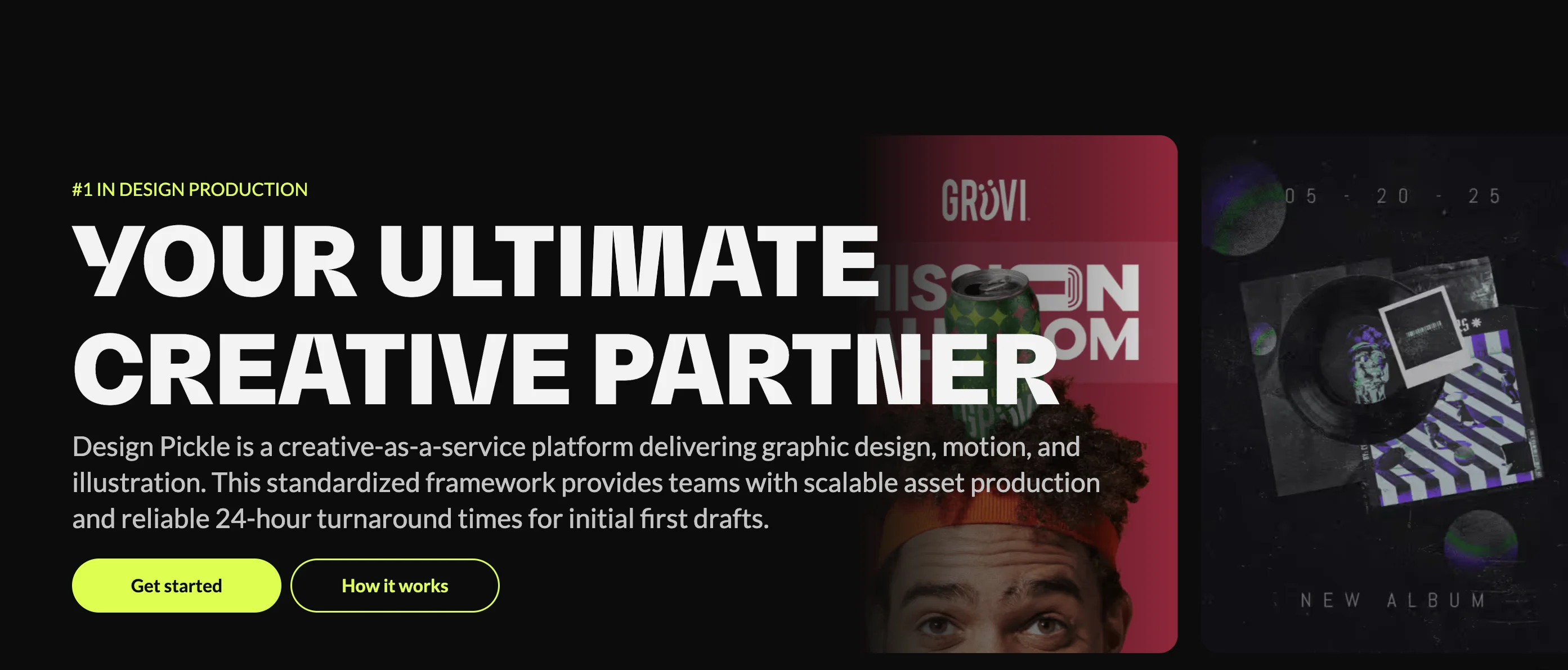 Design Pickle's design service page.