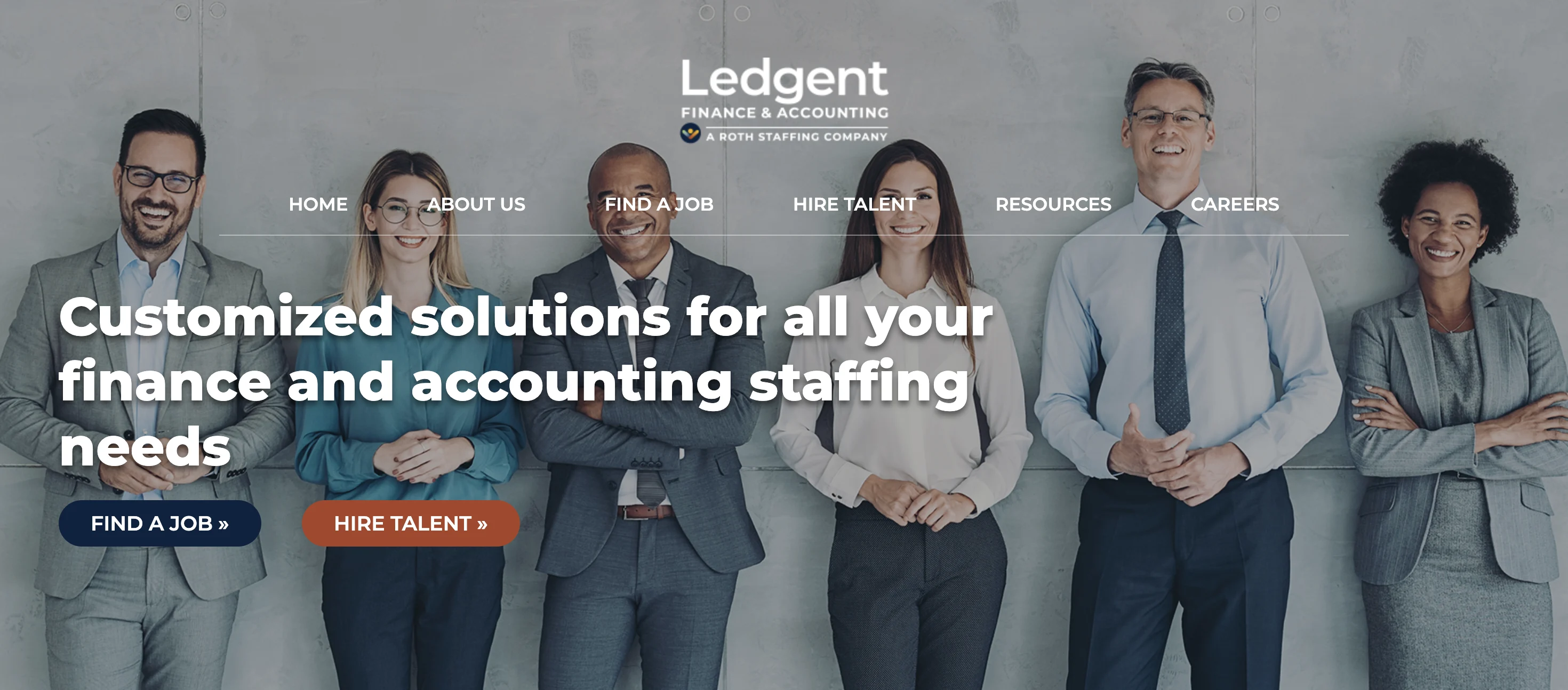 Ledgent Finance & Accounting's home page.