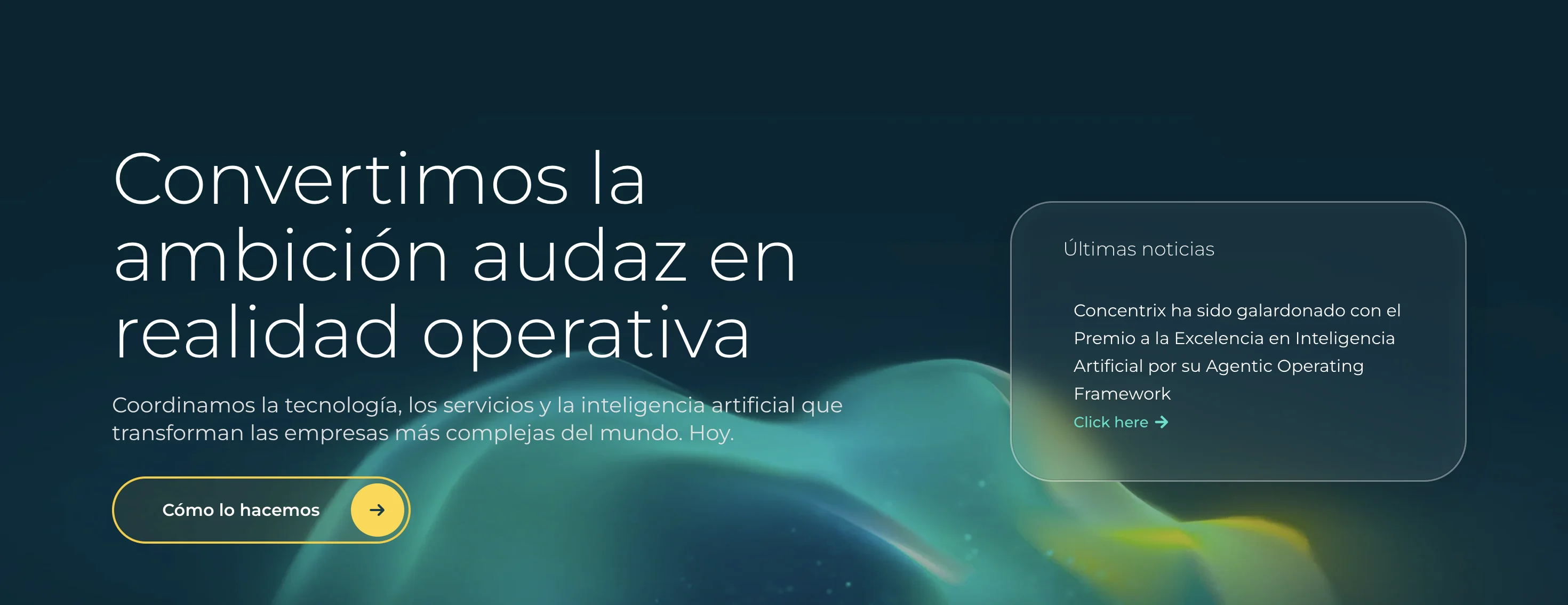 Concentrix's home page.