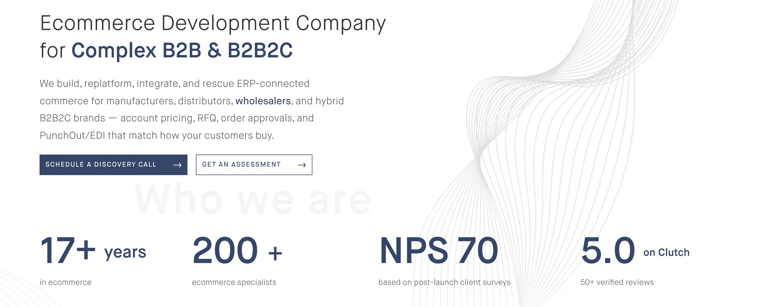 Elogic Commerce's home page.