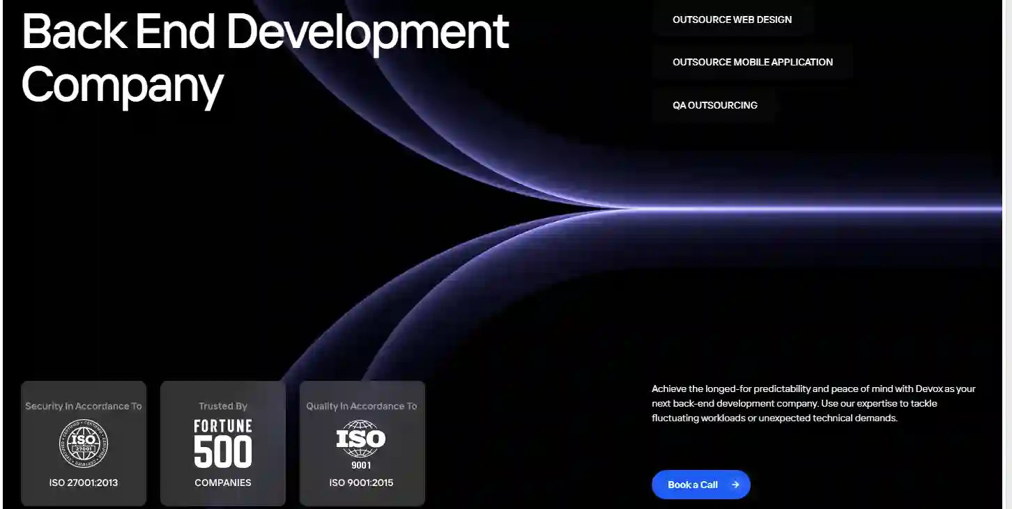 Devox Software's home page.