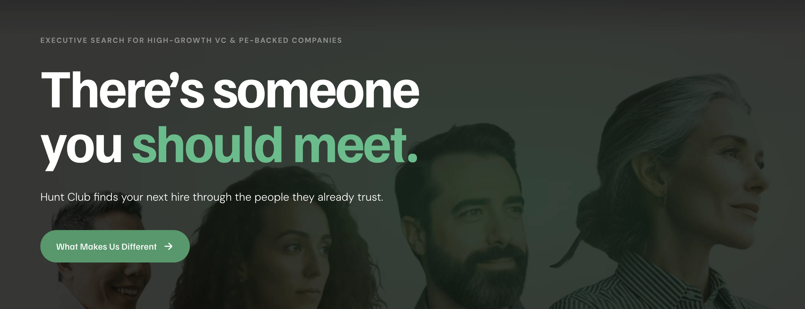 Hunt Club's home page.