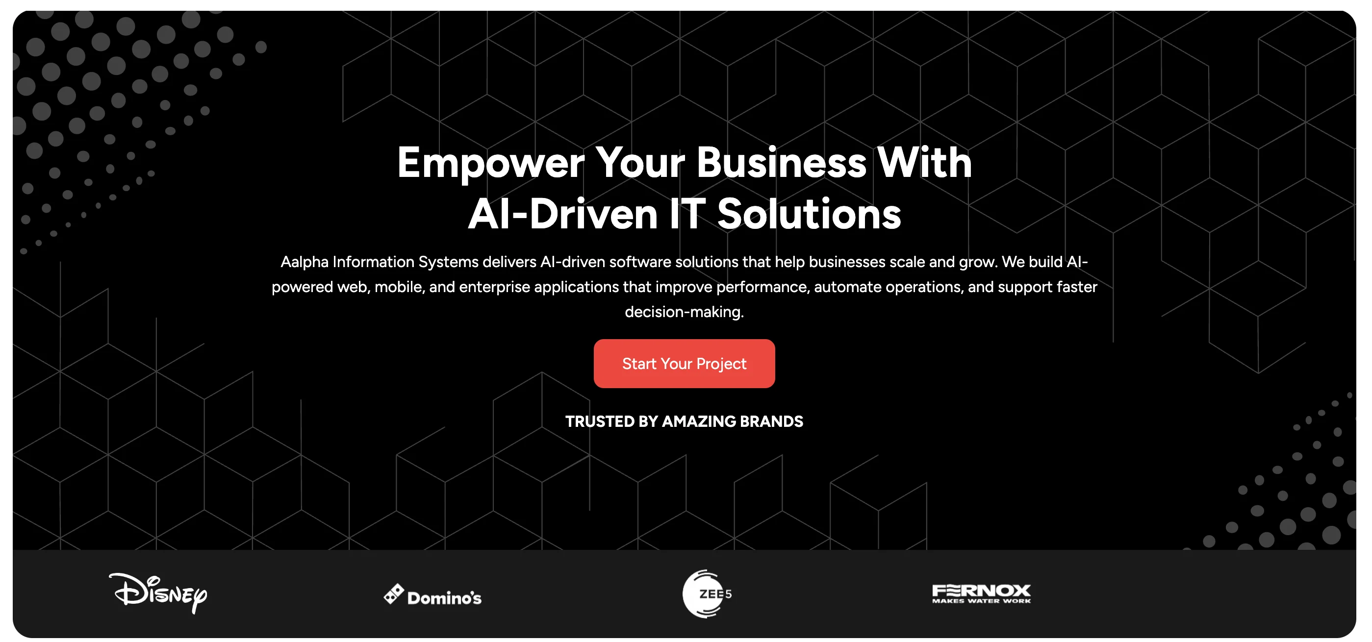 Aalpha Information Systems' home page.