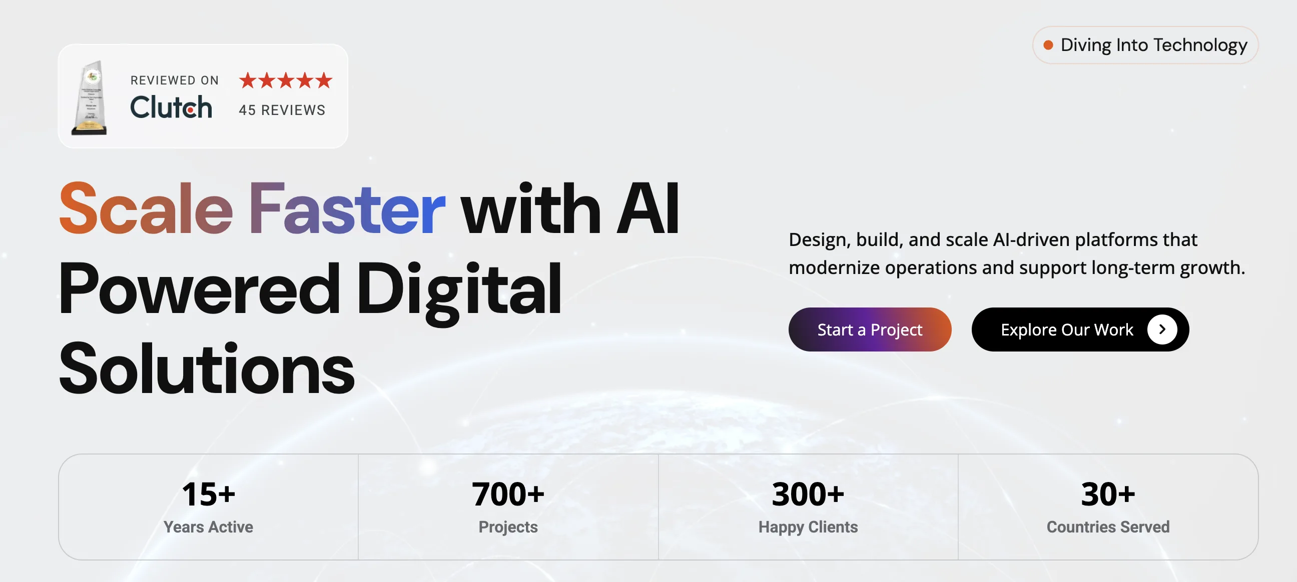 Riseup Labs' home page.