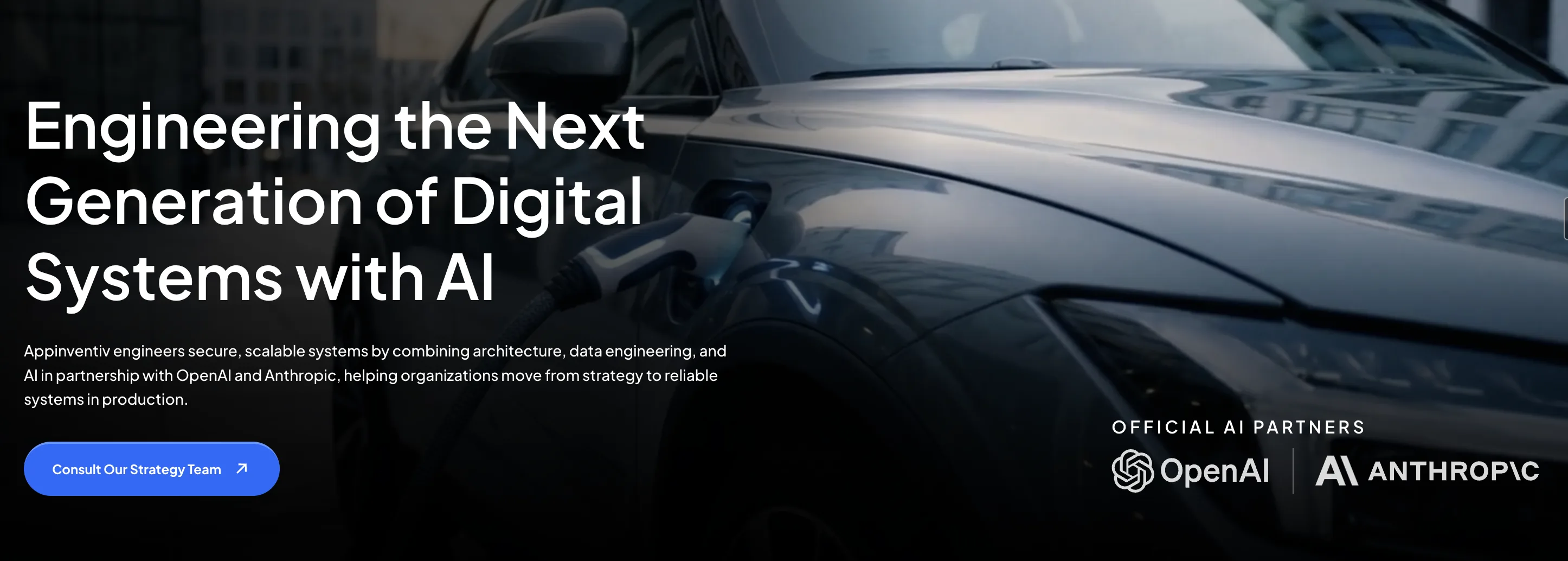 Appinventiv's home page.