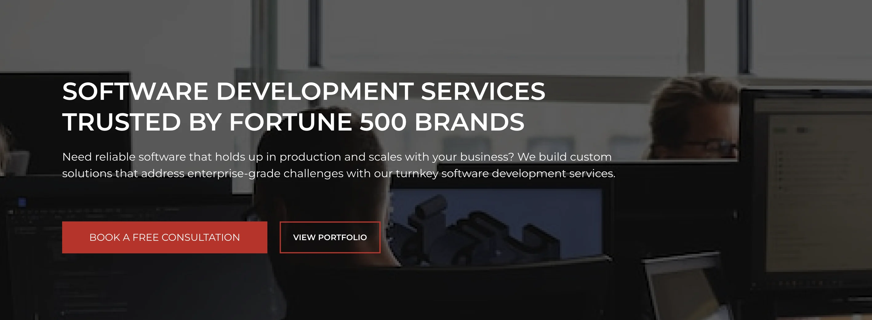Intellectsoft's home page.
