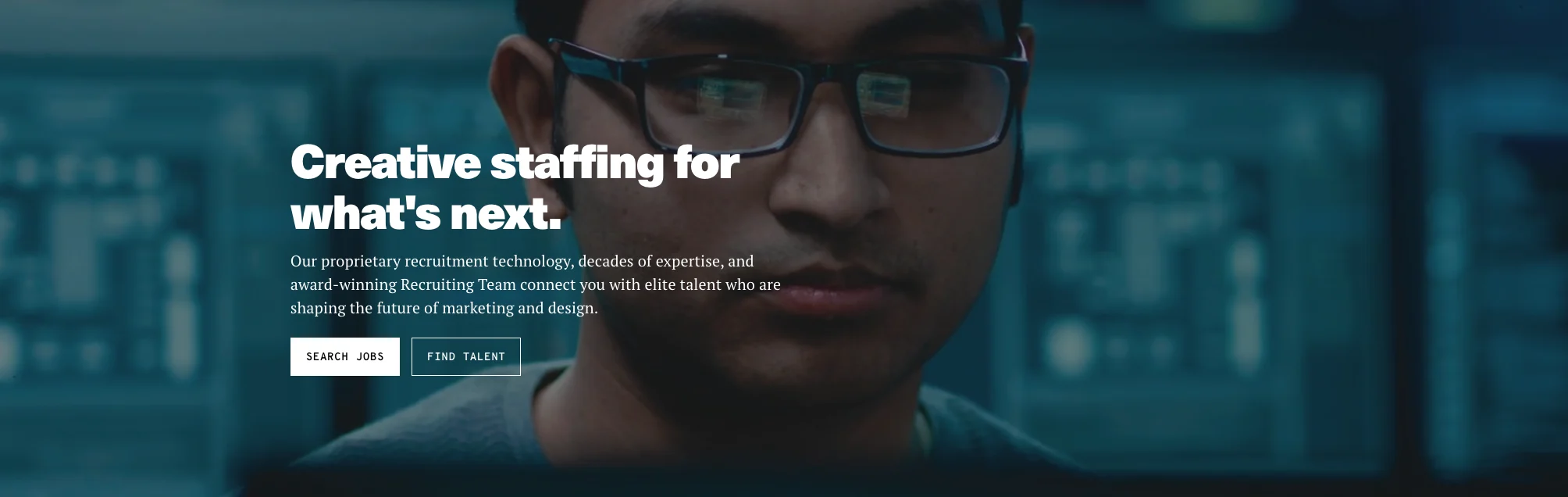 Aquent's home page.