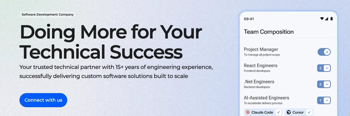 Cleveroad's home page.