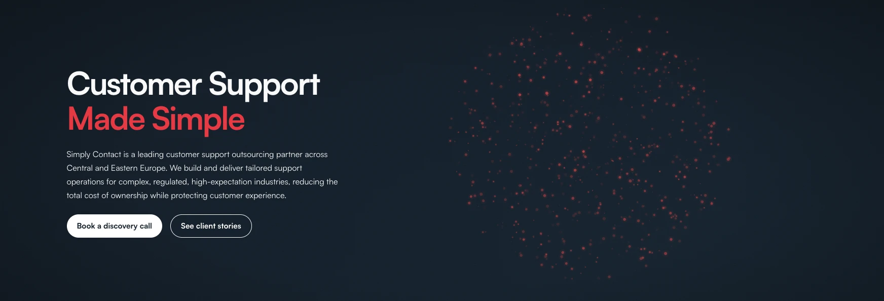 SimplyContact's home page.