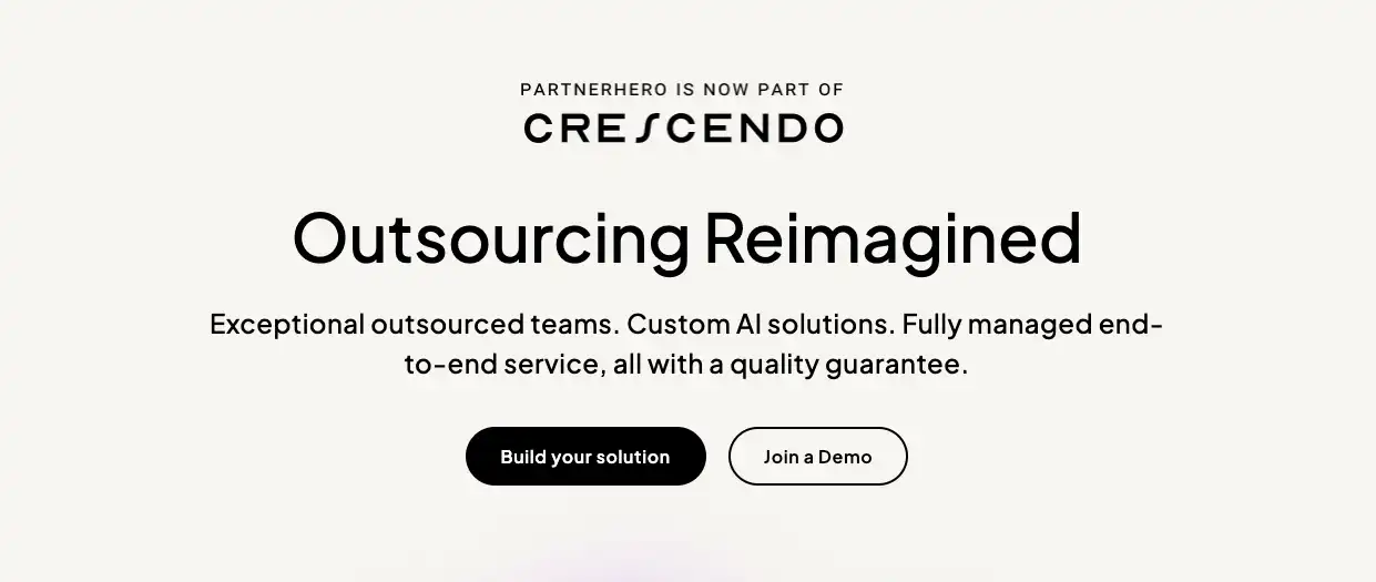 PartnerHero's home page.