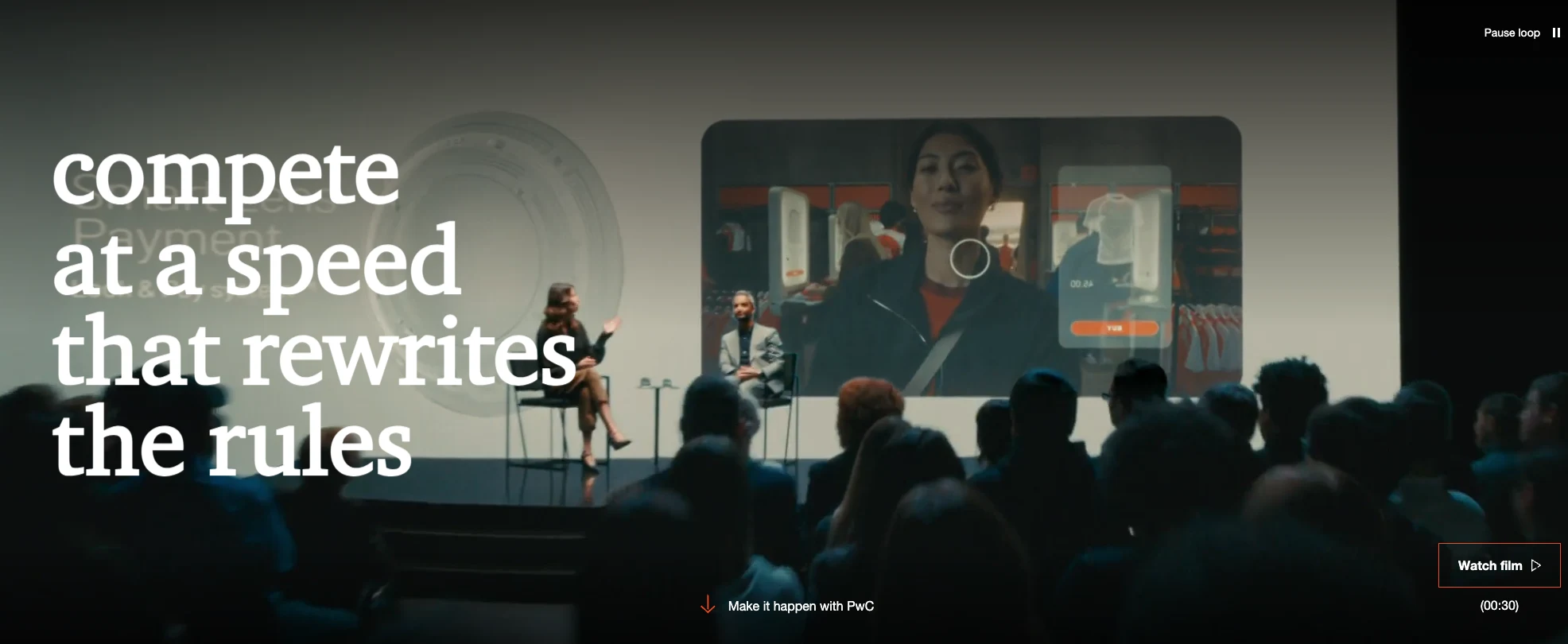 PwC's home page.
