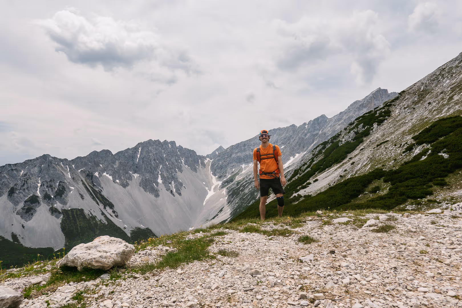 Hiker at Stempeljoch