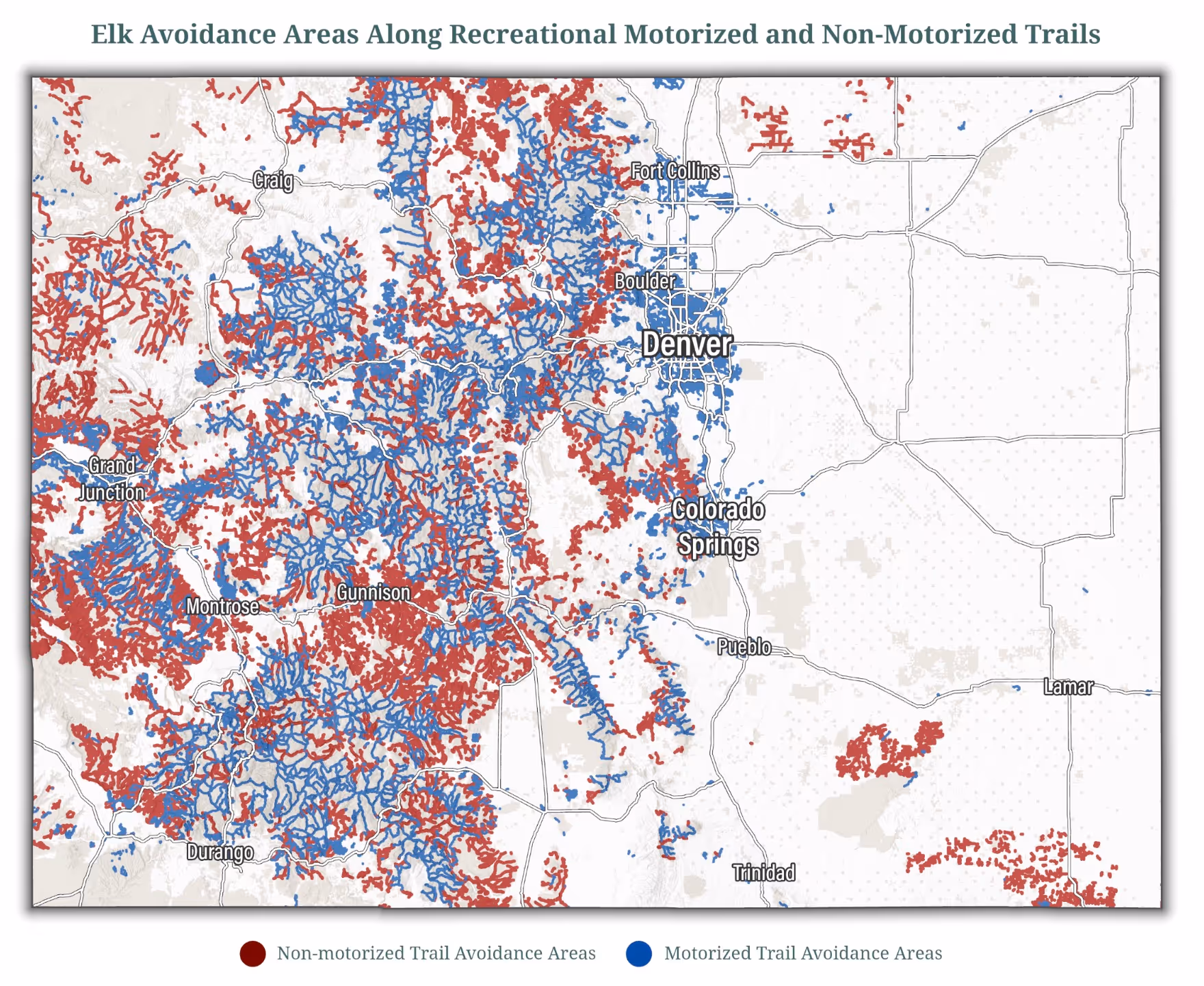 Elk avoidance areas