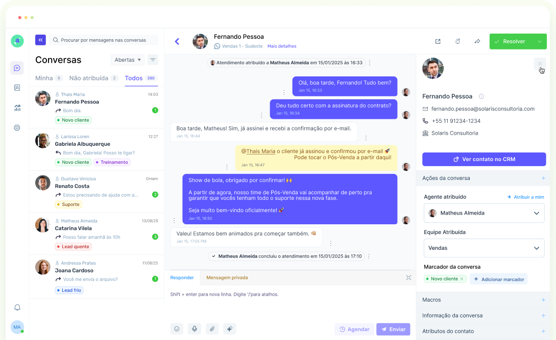 Agendor Chat - WhatsApp para Vendas Consultivas