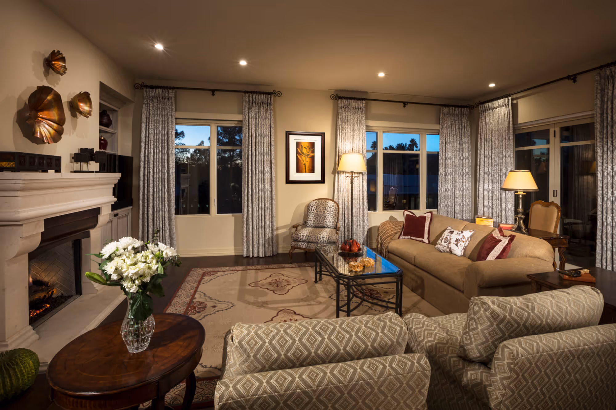Transitional Living Room Design - Desert Neutrals