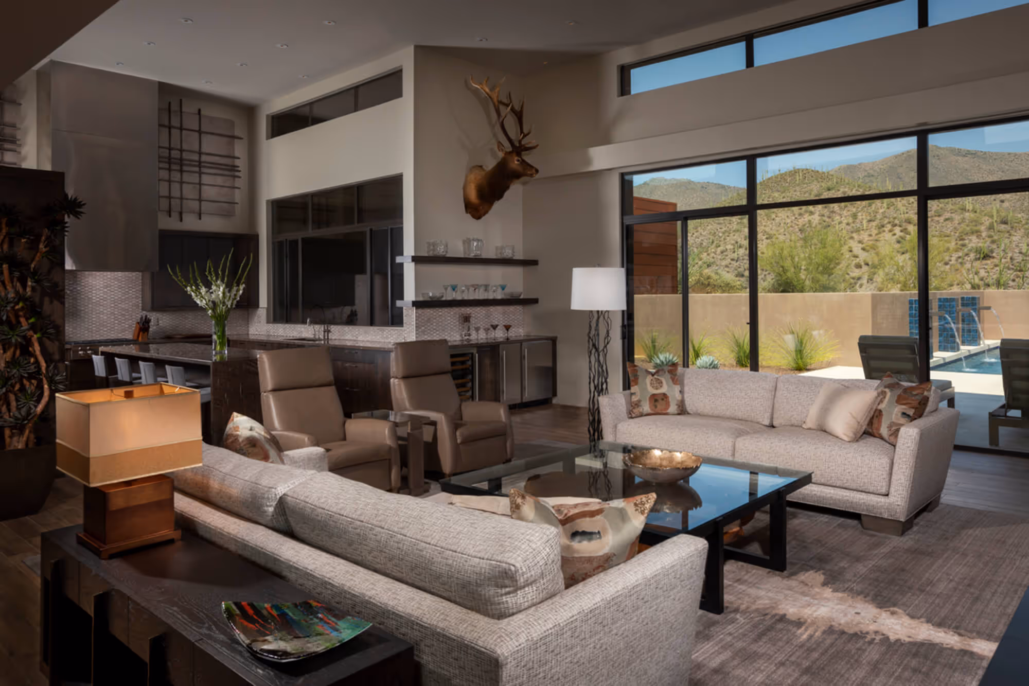 Desert Contemporary Living Room Furnishings