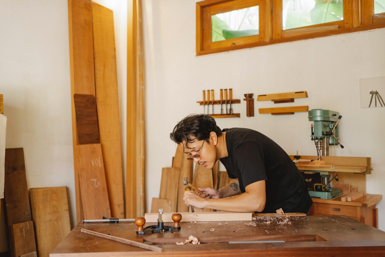 Cabinetry production inside the FVC Construction factory in Taytay, Rizal