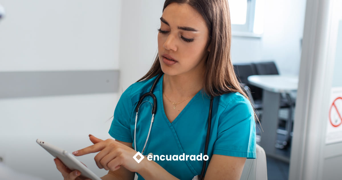 Agenda digital de Encuadrado para gestionar citas de pacientes en clínicas y centros de salud en Chile.