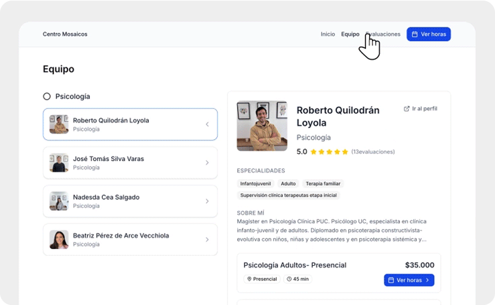 Encuadrado para centros