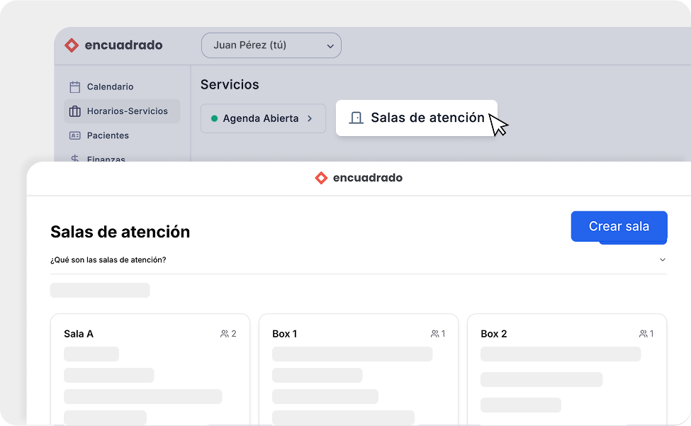 Encuadrado para centros