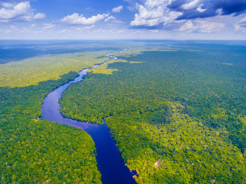 Amazon river in Brazil