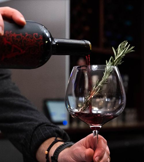 Wine and Rosemary Garnish