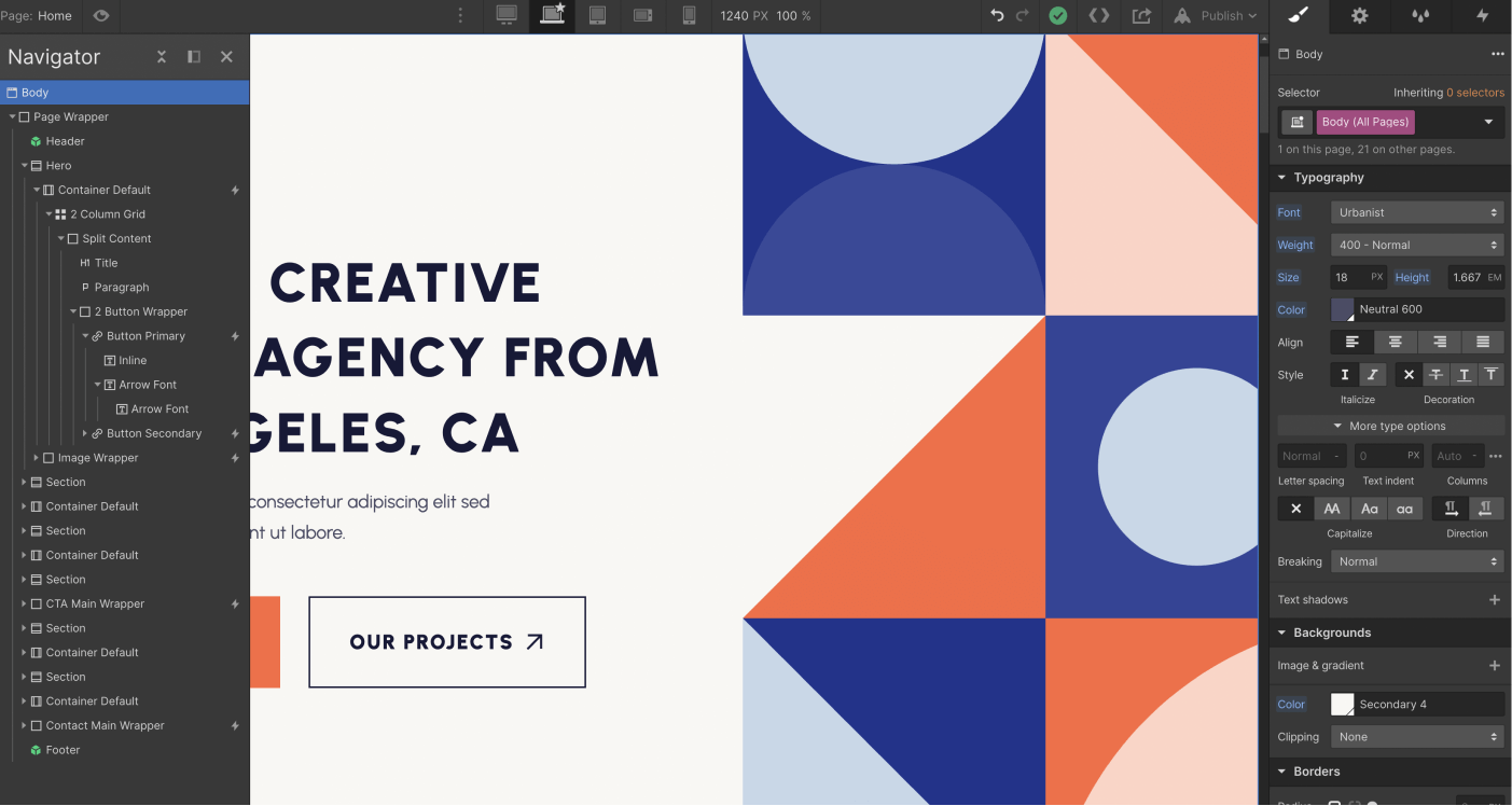 Typography - Branding X Webflow Template