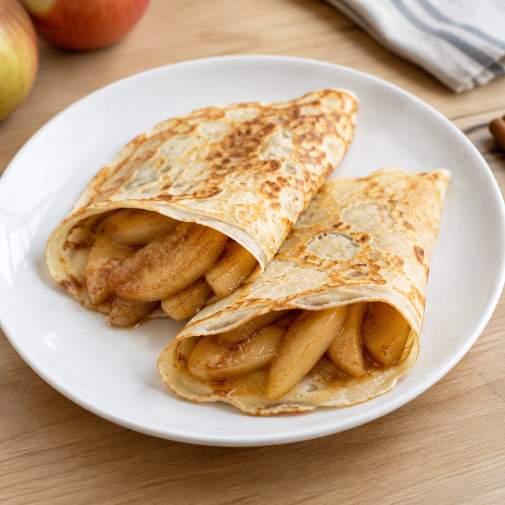 Apple Filled Crepes