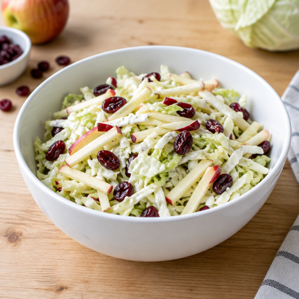 Apple Cranberry Slaw with Celery Seed Dressing